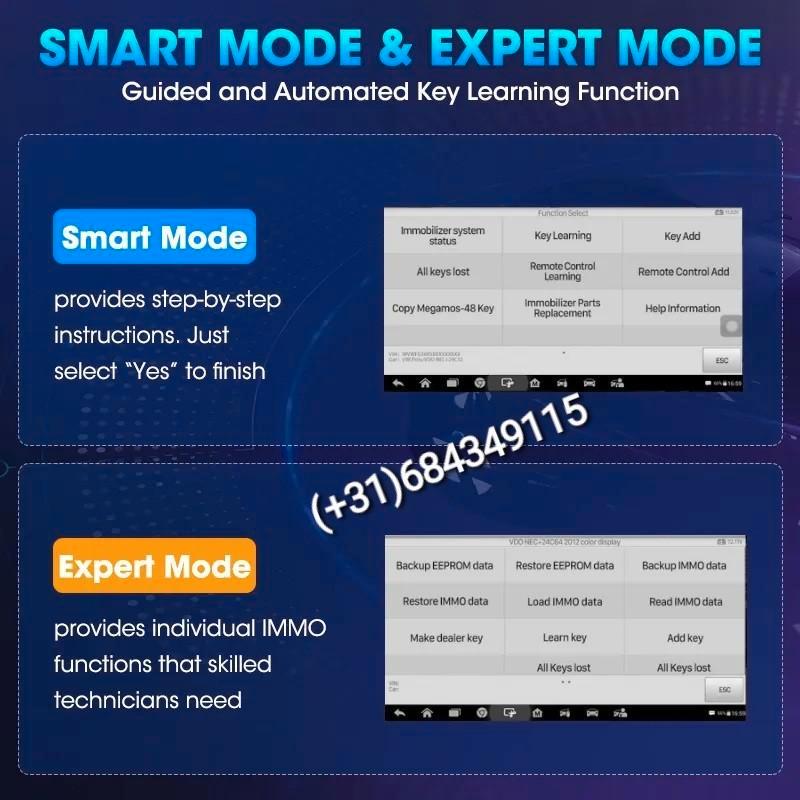 Dioche Pour programmeur Programmeur de clé ECU, ABS 2023 pour Key