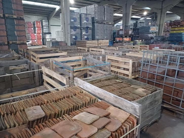 bourgondische tegelpannen, Doe-het-zelf en Bouw, Dakpannen en Dakbedekking, Gebruikt, Dakpannen, Steen of Klei, Rood, 15 m² of meer