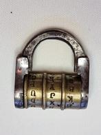 Cadenas antique a combinaison, Antiquités & Art, Enlèvement ou Envoi