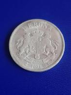 1876 Zweden 1 krona in zilver, Zilver, Losse munt, Overige landen, Verzenden