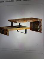 Massief gerecycleerd houten salontafel, Huis en Inrichting, Ophalen, Nieuw