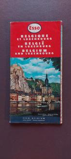 Feuille de route ESSO Belgique et Luxembourg. Année 1958. Ra, Livres, Atlas & Cartes géographiques, Utilisé, Enlèvement ou Envoi