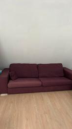 Zetel bordeauxrood, Huis en Inrichting, Zetels | Zetels en Chaises Longues, Ophalen, Gebruikt, 75 tot 100 cm, Stof