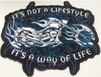 Motorcycle Way of Life stoffen opstrijk patch embleem, Motos, Accessoires | Autocollants