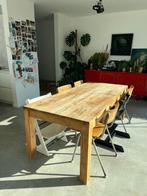 Massieve houten tafel, Huis en Inrichting, Tafels | Eettafels, 200 cm of meer, Gebruikt, Rechthoekig, Ophalen