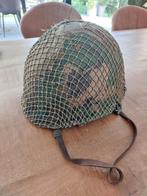 Legerhelm met camouflagenet, Verzamelen, Militaria | Algemeen, Ophalen of Verzenden
