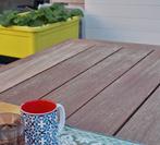 Tuintafel in padoek hardhout, Ophalen, Gebruikt, Rechthoekig, Hout