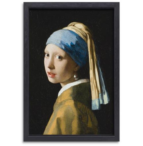Boucle d'oreille Fille à la perle - Toile Johannes Vermeer +, Maison & Meubles, Accessoires pour la Maison | Peintures, Dessins & Photos