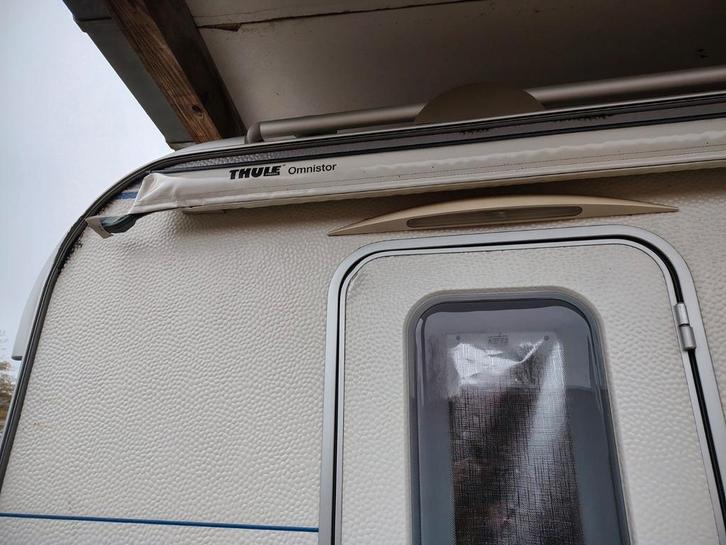 Caravan hobby,de luxe 440 SF, Caravans en Kamperen, Caravans, Particulier, tot en met 4, Treinzit, Hobby, Dwarsbed, Omvormbare zithoek