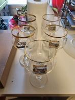 5 glazen kasteelbier, Verzamelen, Ophalen, Zo goed als nieuw, Bierglas
