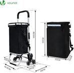 Boodschappentrolley | met 6 wielen | Nieuw, Handtassen en Accessoires, Wieltjes, -, Zwart, -