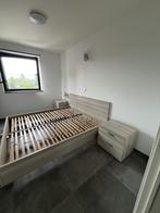 tweepersoonsbed inclusief lattenbodem en nachtkastjes, Huis en Inrichting, Slaapkamer | Bedden, Ophalen, Gebruikt, Tweepersoons