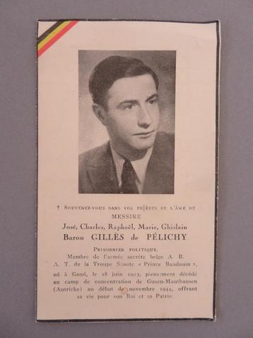 Baron Gilles de Pélichy Geheim Leger WO2 Troupe Scoute enz beschikbaar voor biedingen