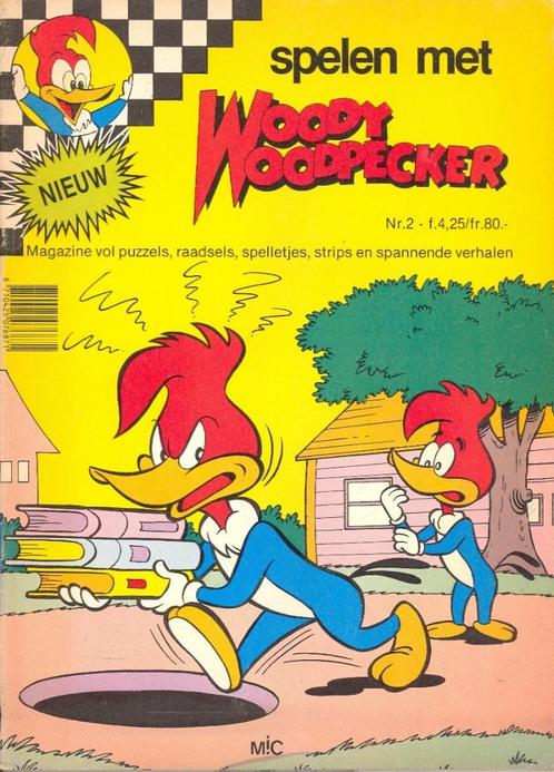 2 strips van Woody Woodpecker., Boeken, Stripverhalen, Gelezen, Meerdere stripboeken, Ophalen of Verzenden