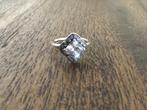 Pandora ring, zilver, met grote vierkante zirkoon. Maat 54, Comme neuf, Enlèvement, Argent