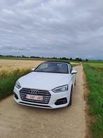 Audi A5 cabriolet wit met zwart dak en zwarte lederen zetels, Auto's, 4 zetels, 139 g/km, 4 cilinders, Cabriolet