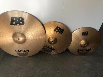 Sabian B8 cymbal -set + draagtas 