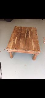 Houten tafel, Huis en Inrichting, Tafels | Salontafels, Ophalen, Zo goed als nieuw, Rechthoekig, Overige houtsoorten
