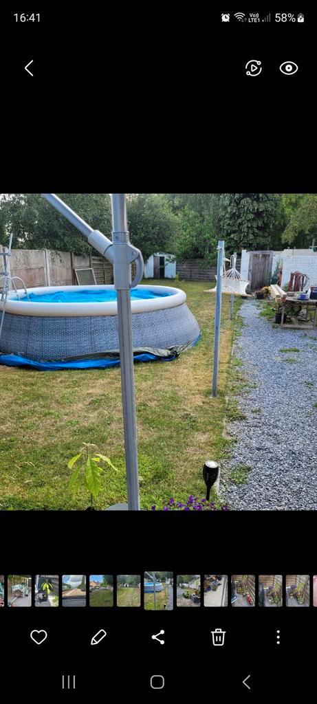 Bestway rond zwembad 4,57m, Jardin & Terrasse, Piscines, Comme neuf, Rond, Enlèvement ou Envoi