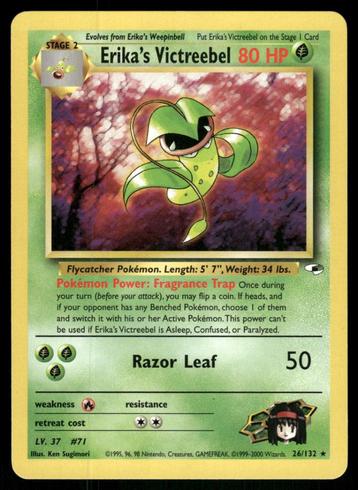 Erika's Victreebel 26/132 - Gym Heroes (NM) beschikbaar voor biedingen