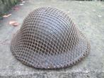 Britse staalhelm Mk2 met net vroeg model binnenwerk 1939 TOP, Ophalen of Verzenden