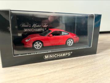 Porsche 911 (996) 4S 2001 red Minichamps 1:43  beschikbaar voor biedingen