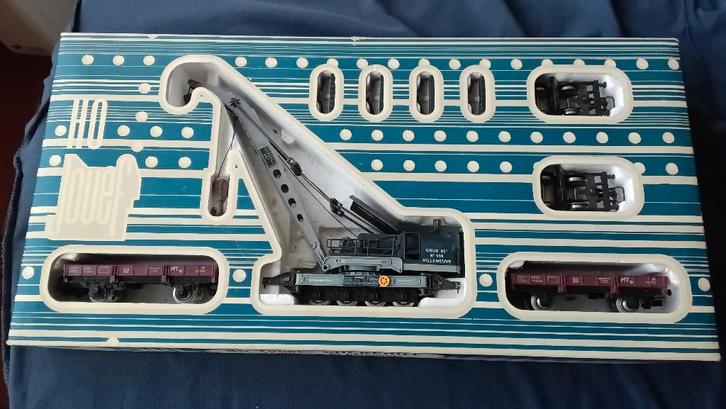 Jouef Cockerill 85T kraan, Hobby en Vrije tijd, Modeltreinen | H0, Zo goed als nieuw, Overige typen, Jouef, Ophalen of Verzenden