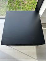 Zwart ijzeren salontafel vierkant, Ophalen, Gebruikt, 50 tot 100 cm, Vierkant