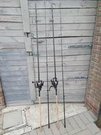 Karperhengls met molens shimano, Watersport en Boten, Ophalen, Zo goed als nieuw