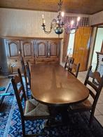 Houten eetkamer, Ophalen, Gebruikt, 4 tot 6 stoelen