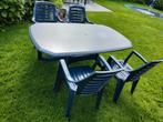 Table de patio Hartman. avec 4 chaises., Jardin & Terrasse, Ensembles de jardin, Chaise, Utilisé, Enlèvement ou Envoi