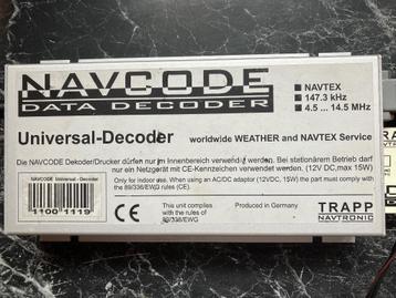 Zoek user/service manual voor de navcode data decoder beschikbaar voor biedingen