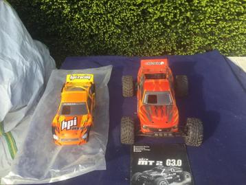 Rc  auto hpi MT2, Échelle 1:10, Voiture off road, Enlèvement, Utilisé