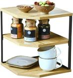 Étagère de cuisine d'angle à 2 niveaux | LIVRAISON GRATUITE