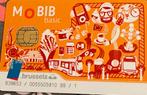 STIB Mobib basiskaart met 7 ritten, Tickets en Kaartjes, Trein, Bus en Vliegtuig, Algemeen kaartje, Bus, Metro of Tram, Drie personen of meer
