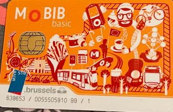 STIB Mobib basiskaart met 7 ritten