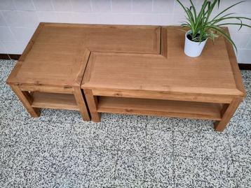 Teak salontafel in twee vormen beschikbaar voor biedingen