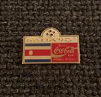 PIN - WORLD CUP FOOTBALL ITALIA '90 - COCA COLA - COSTA RICA, Verzenden, Gebruikt, Sport, Speldje of Pin