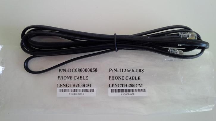 RJ11 - Câble de téléphone (neuf), Télécoms, Téléphonie mobile | Accessoires & Pièces, Neuf, Fil ou câble, Enlèvement ou Envoi