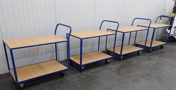 4x Tafelwagen, magazijnkar, kar, werktafel beschikbaar voor biedingen