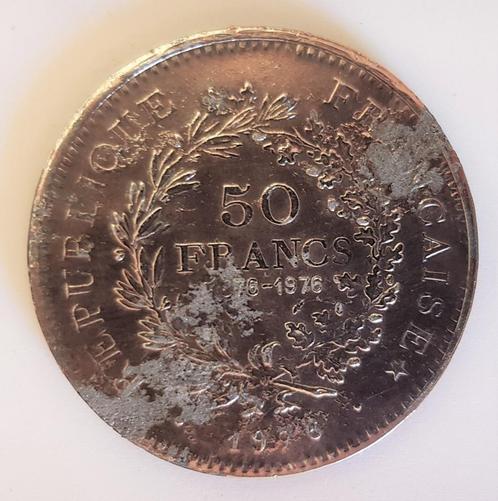 Munt van 50 Franse frank type Hercules, Postzegels en Munten, Munten | Europa | Niet-Euromunten, Losse munt, Frankrijk, Ophalen of Verzenden