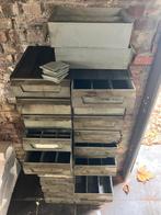 Kunststof opbergrek / onderdelenkast met 24 schuiven, Ophalen, Gebruikt