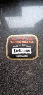 Oud bieretiket gouden band br liefmans oudenaarde, Verzamelen, Biermerken, Ophalen of Verzenden, Zo goed als nieuw