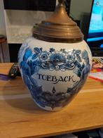 Delftse tabakpot, Ophalen, Gebruikt, Tabaksdoos of Verpakking