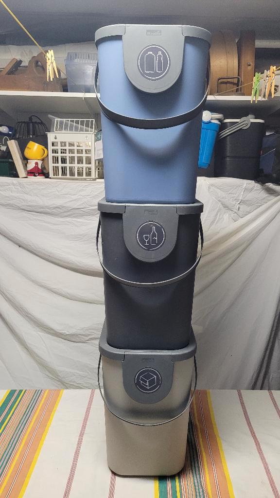 Poubelle de tri des déchets 25 l. ALBULA, Huis en Inrichting, Woonaccessoires | Prullenbakken, Gebruikt, Kunststof, Minder dan 50 cm