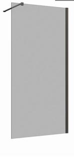 Douche glas zwart, Doe-het-zelf en Bouw, Sanitair, Ophalen, Gebruikt, Glas, Douche