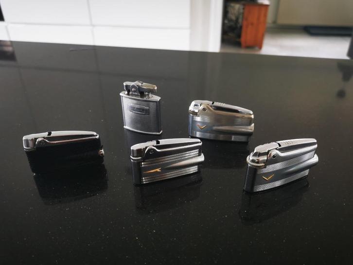 Vintage Ronson aanstekers, Verzamelen, Rookartikelen, Aanstekers en Luciferdoosjes, Gebruikt, Aansteker, Ophalen of Verzenden