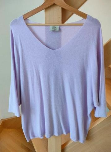 Mooie losse blouse. Terra di Siena. 1 maat. Met vlinder mouw beschikbaar voor biedingen