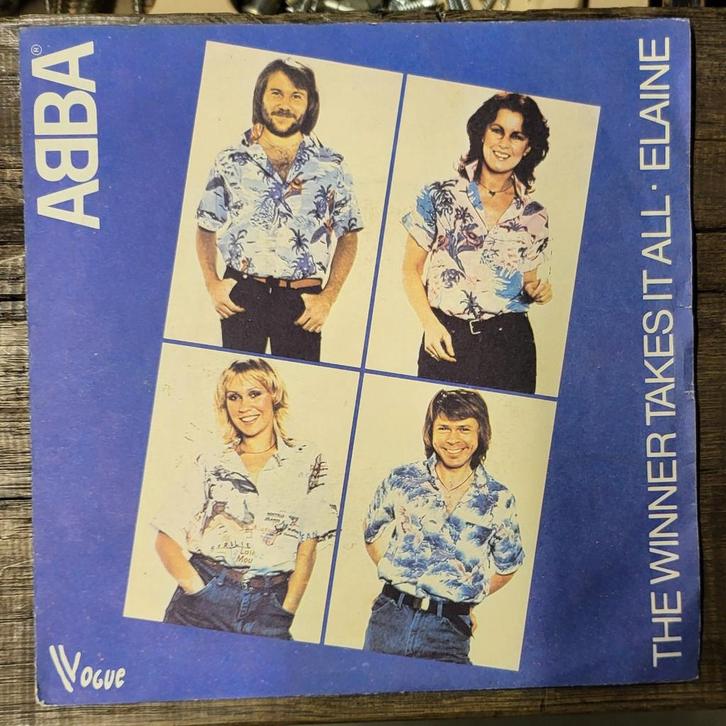 ABBA vinyl single The Winner takes it all, Cd's en Dvd's, Vinyl Singles, Zo goed als nieuw, Single, Ophalen of Verzenden