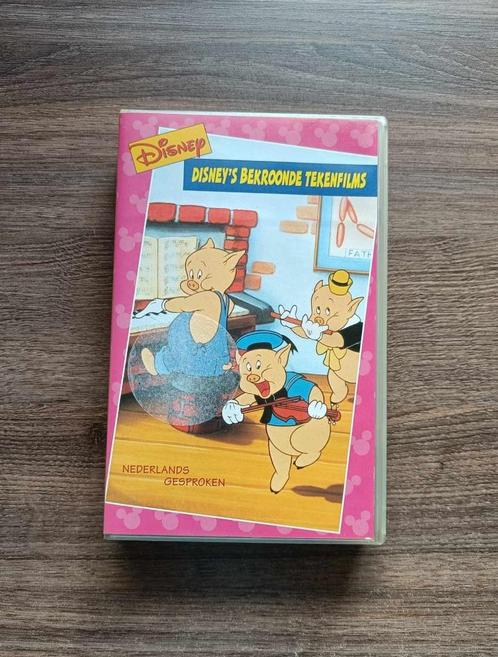 Disney's bekroonde tekenfilms - Nederlands - Disney - €5, Cd's en Dvd's, VHS | Kinderen en Jeugd, Gebruikt, Tekenfilms en Animatie